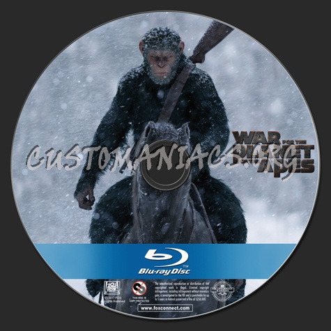 War for the Planet of the Apes blu-ray label