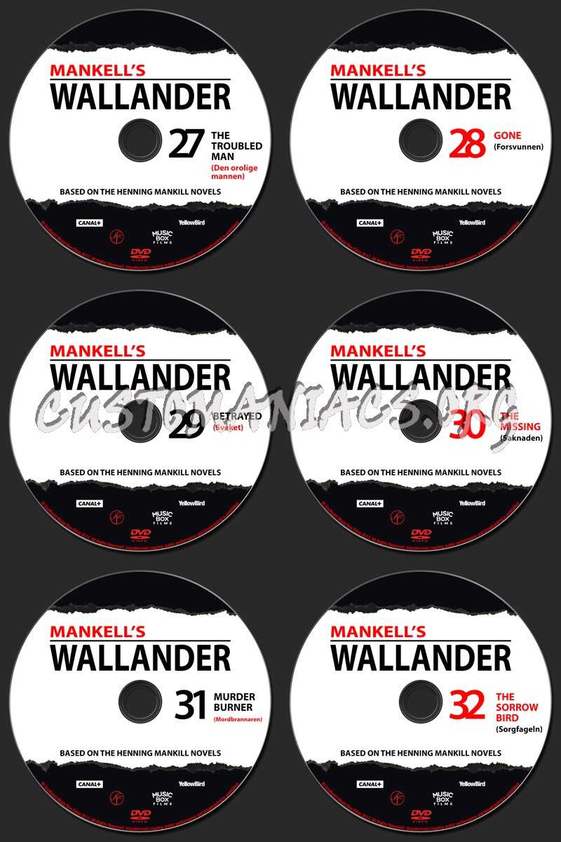 Wallander - Complete Collection dvd label