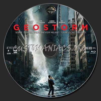 Geostorm blu-ray label