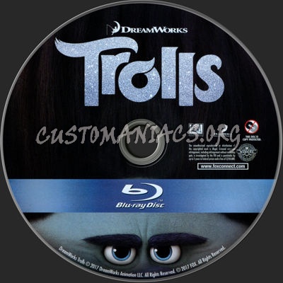 Trolls blu-ray label