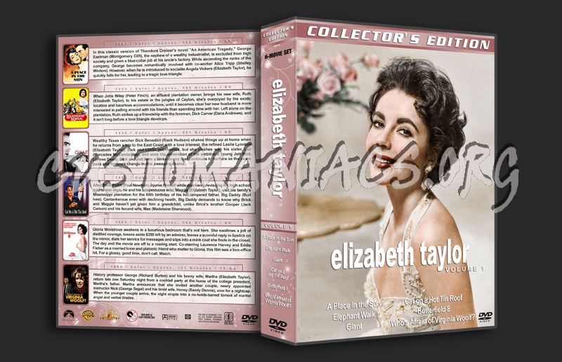 Elizabeth Taylor Collection - Volume 1 dvd cover