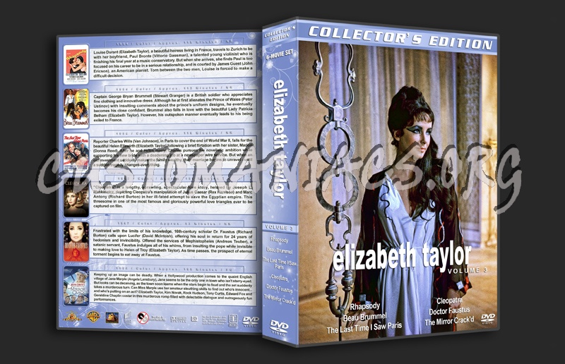 Elizabeth Taylor Collection - Volume 3 dvd cover