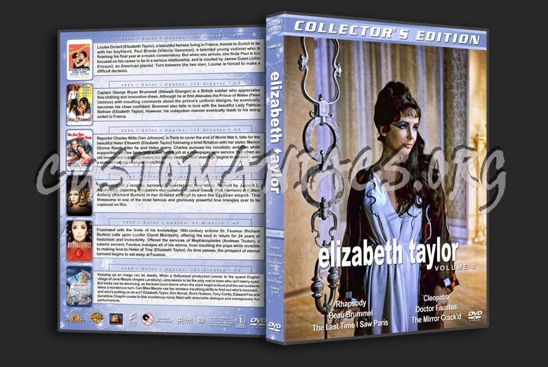 Elizabeth Taylor Collection - Volume 3 dvd cover