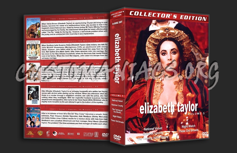 Elizabeth Taylor Collection - Volume 5 dvd cover
