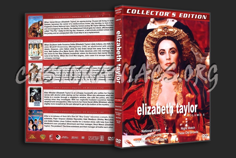 Elizabeth Taylor Collection - Volume 5 dvd cover