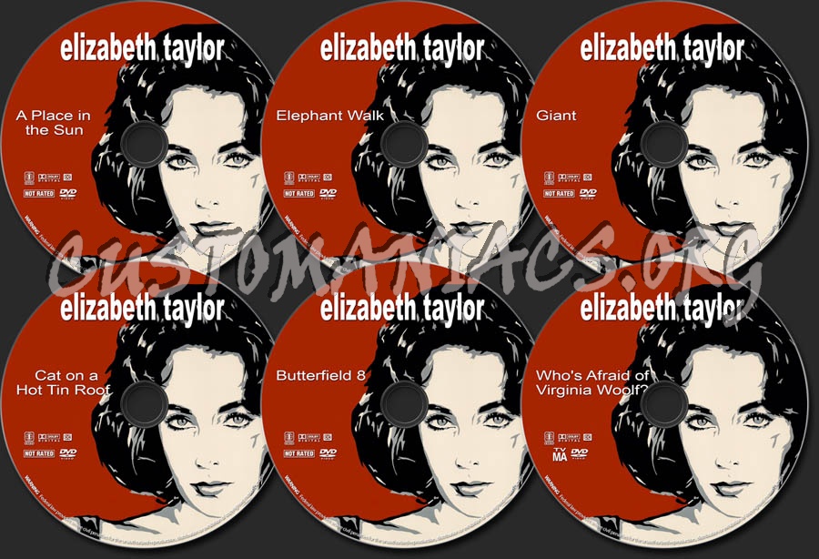 Elizabeth Taylor Collection - Volume 1 dvd label