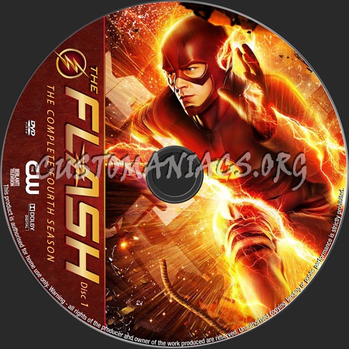 The Flash Season 4 dvd label