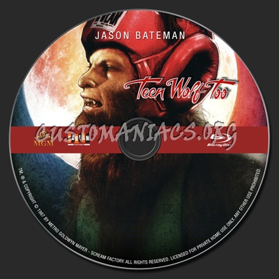 Teen Wolf Too blu-ray label