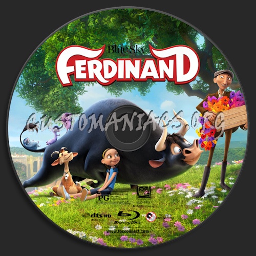 Ferdinand (Blu-ray + 3D) blu-ray label