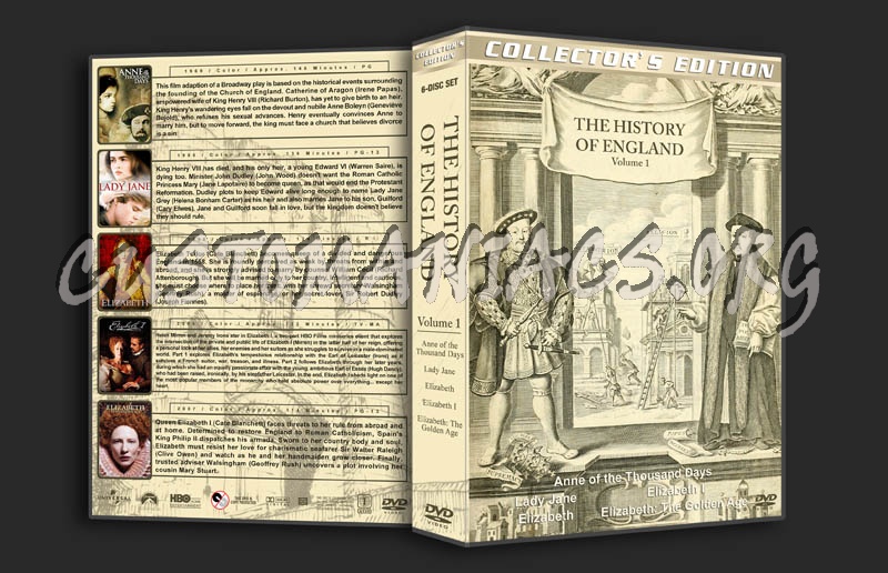 The History of England  - Volume 1 dvd cover