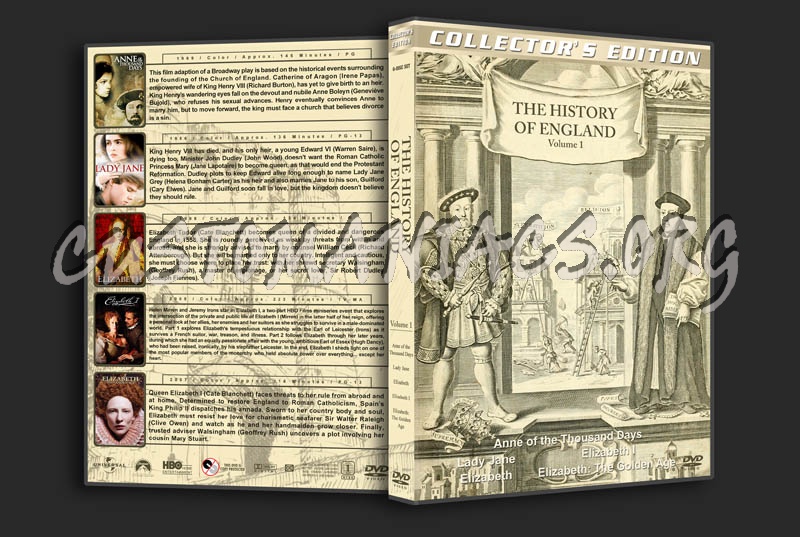 The History of England  - Volume 1 dvd cover