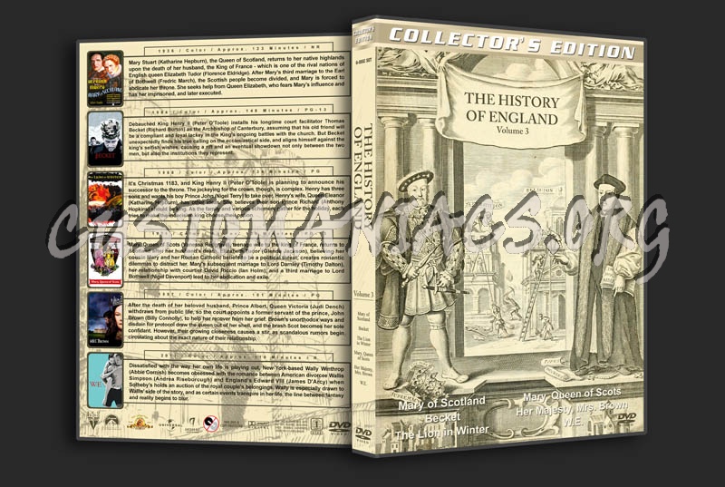 The History of England  - Volume 3 dvd cover