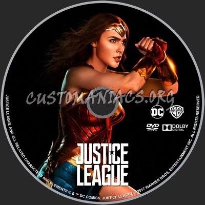 Justice League (2017) dvd label