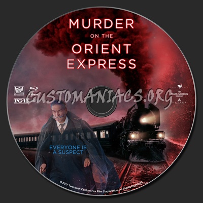Murder On The Orient Express (2017) blu-ray label