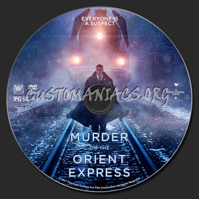 Murder On The Orient Express (2017) dvd label