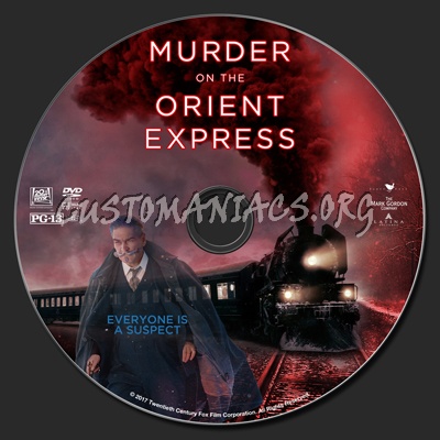 Murder On The Orient Express (2017) dvd label