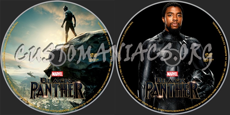 Black Panther (2018) dvd label