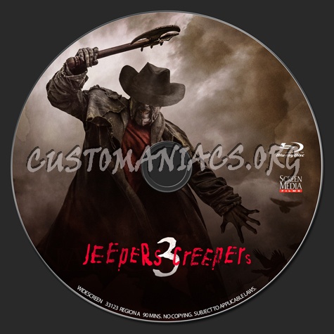 Jeepers Creepers 3 blu-ray label