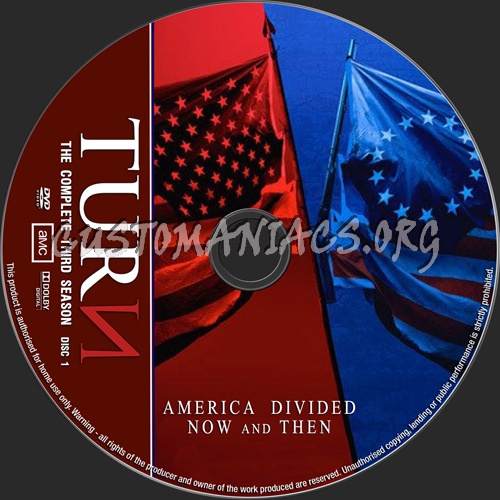 Turn Season 3 dvd label