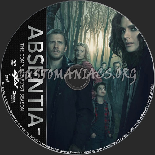 Absentia Season 1 dvd label