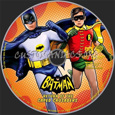 Batman: Return of the Caped Crusaders (2016) dvd label