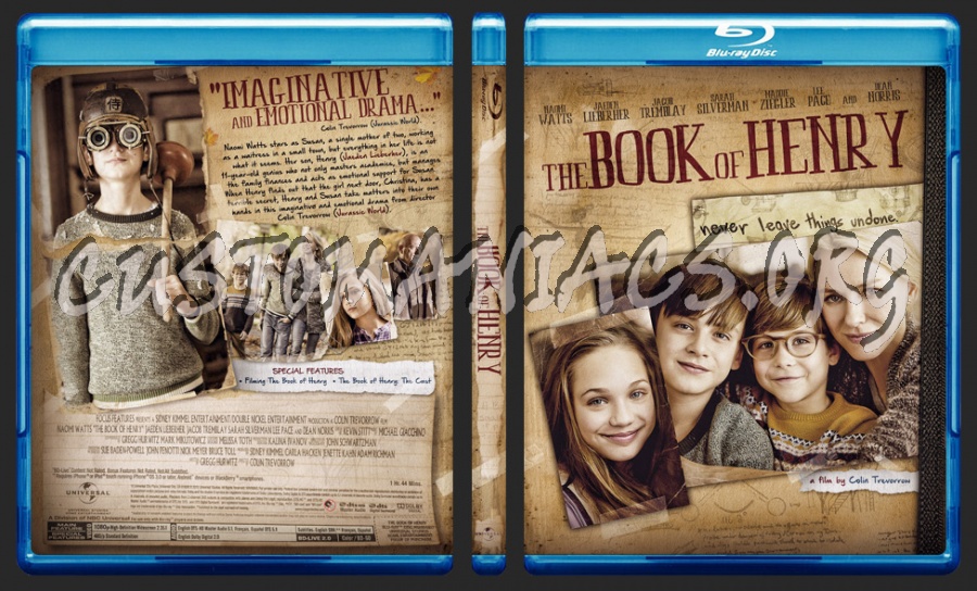 The Book of Henry blu-ray cover
