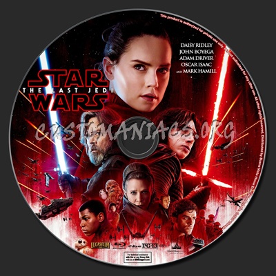 Star Wars: The Last Jedi dvd label