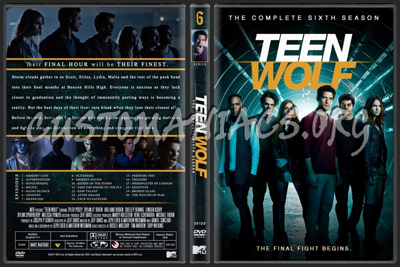 Teen Wolf - The Complete Sixth Season dvd cover