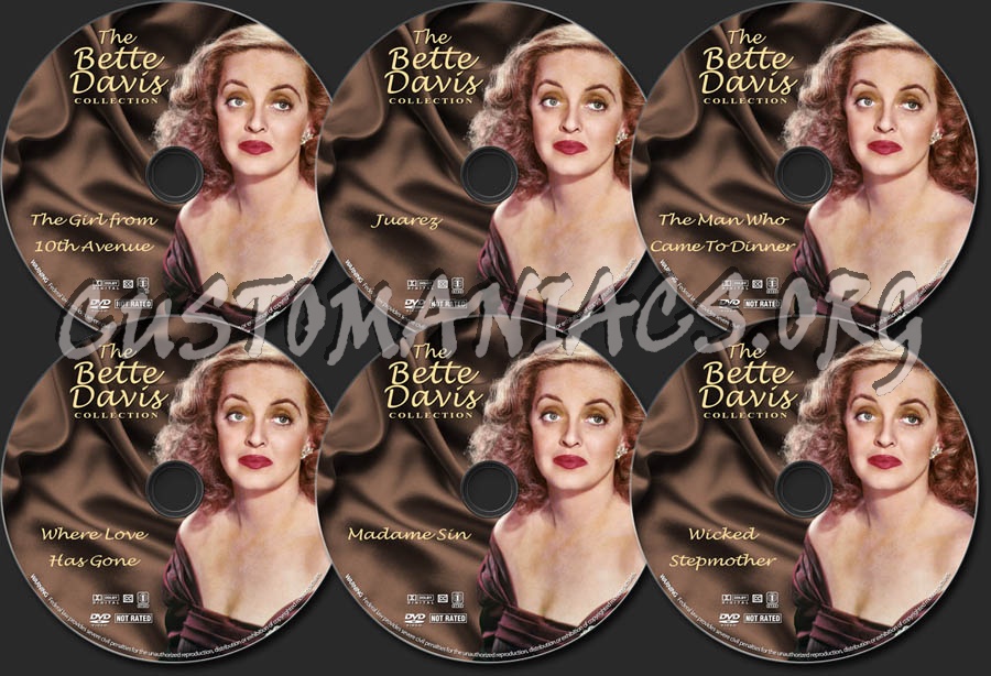 Bette Davis Collection - Volume 6 dvd label