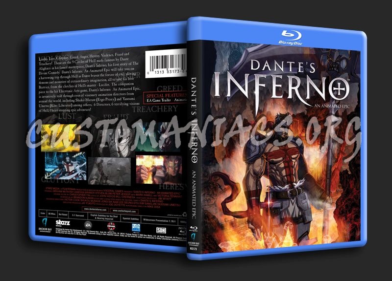 Dante's Inferno blu-ray cover