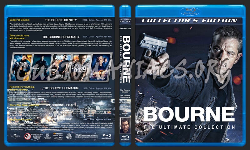 Bourne: The Ultimate Collection blu-ray cover