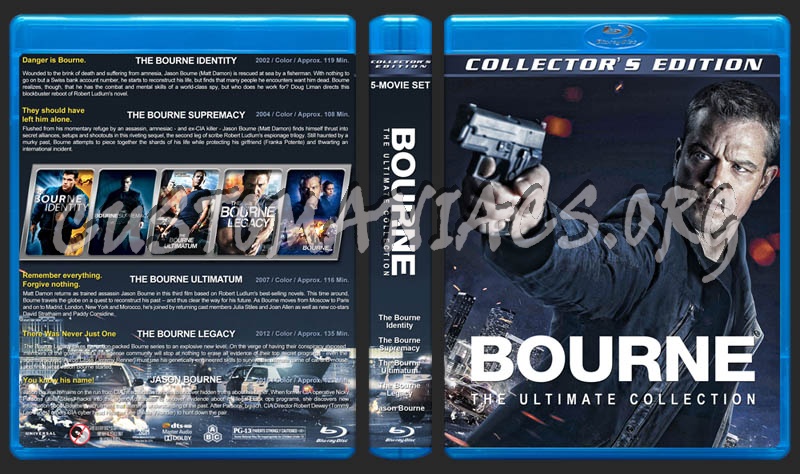 Bourne: The Ultimate Collection blu-ray cover