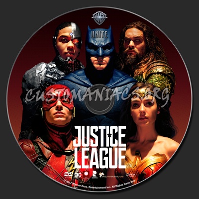 Justice League (2017) dvd label