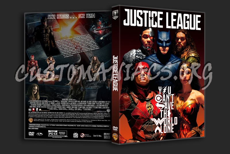 Justice League (2017) dvd cover