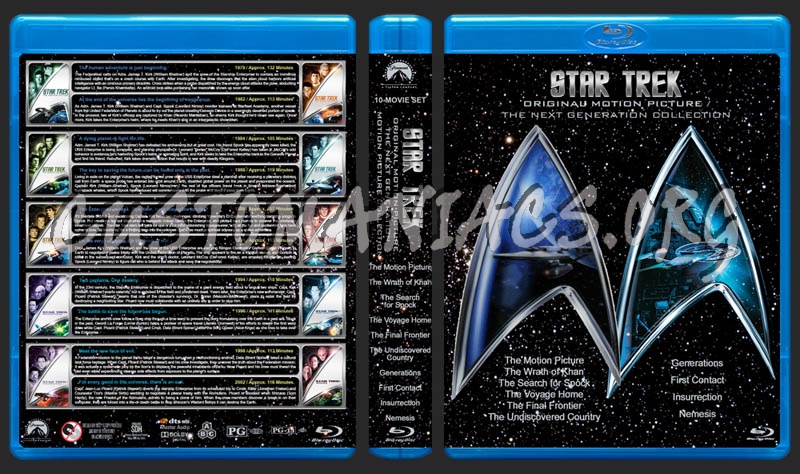 Star Trek: Original Motion Picture / Next Generation Collection blu-ray cover