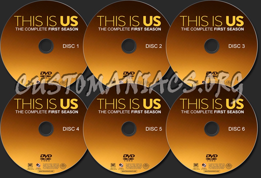 This Is Us - Season 1 dvd label