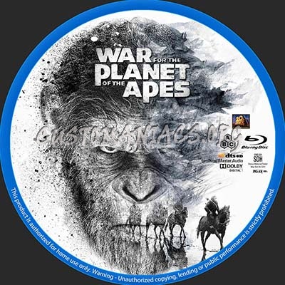 War for the Planet of the Apes blu-ray label