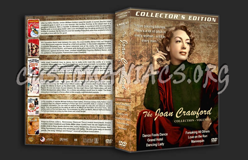 Joan Crawford Collection - Volume 5 dvd cover