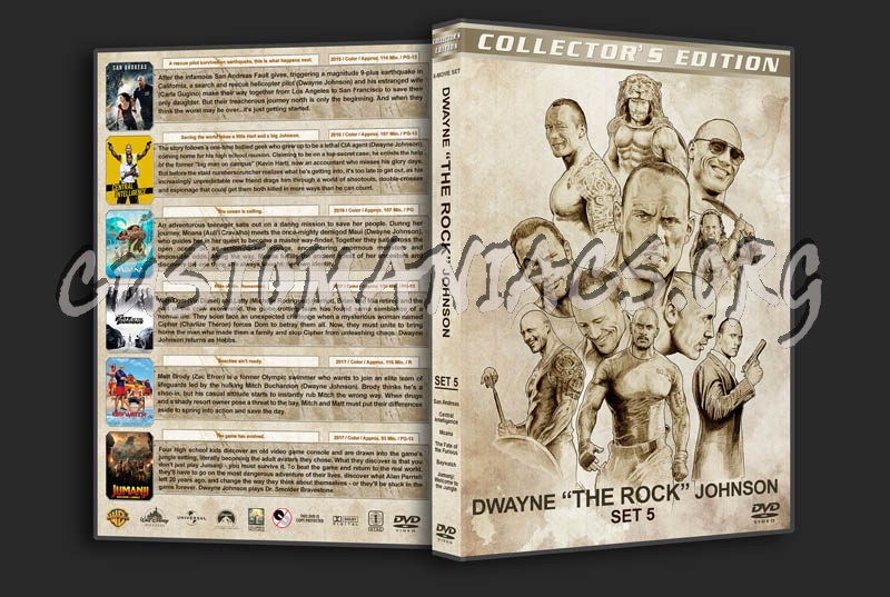 Dwayne "The Rock" Johnson - Set 5 dvd cover