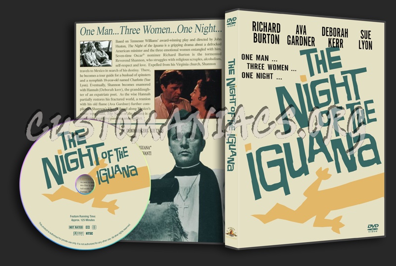 The Night Of The Iguana dvd cover