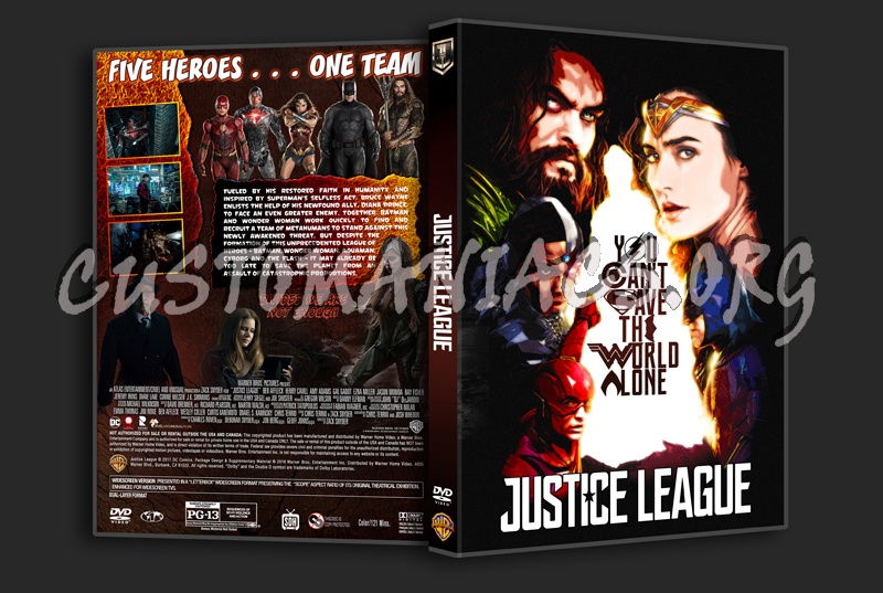 Justice League (2017) dvd cover