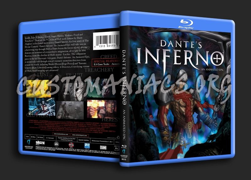 Dante's Inferno blu-ray cover