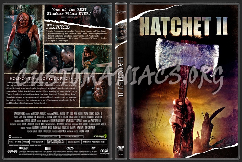 Hatchet II dvd cover