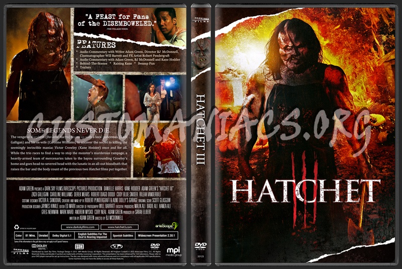 Hatchet III dvd cover