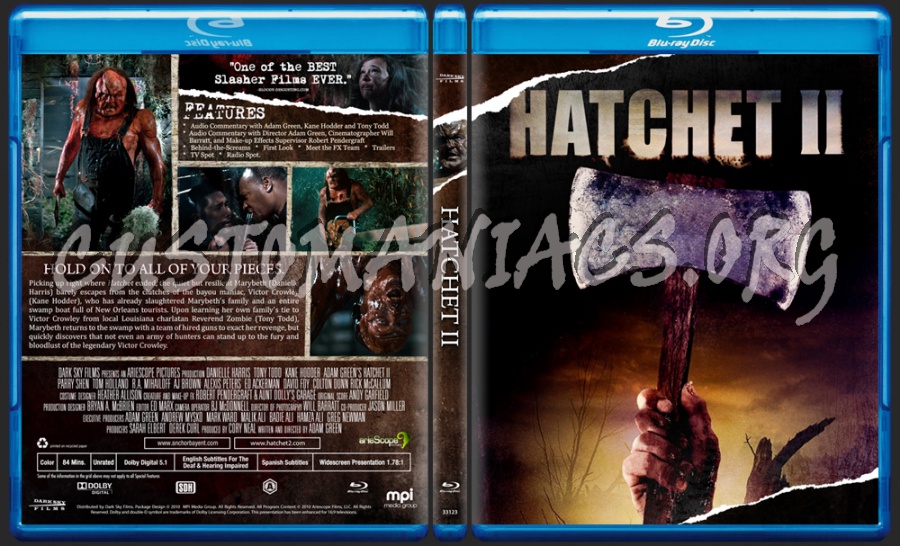 Hatchet II blu-ray cover