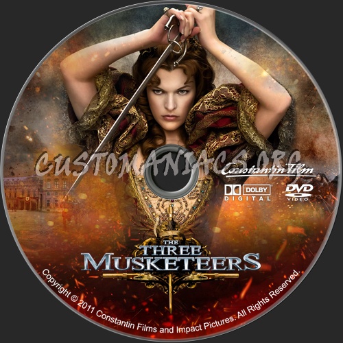 The Three Musketeers DVD dvd label