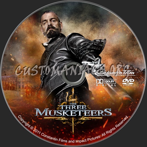 The Three Musketeers DVD dvd label