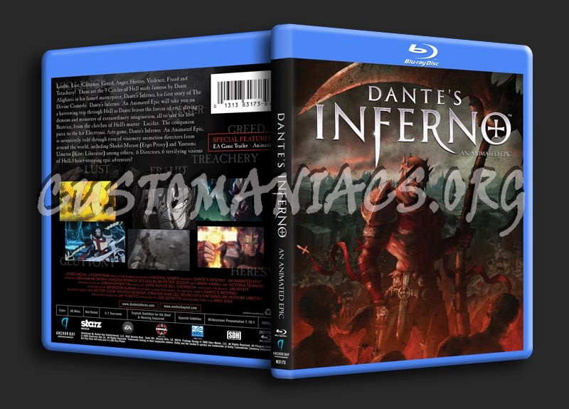 Dante's Inferno blu-ray cover