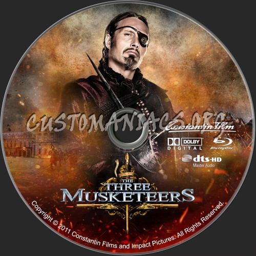 The Three Musketeers blu-ray label
