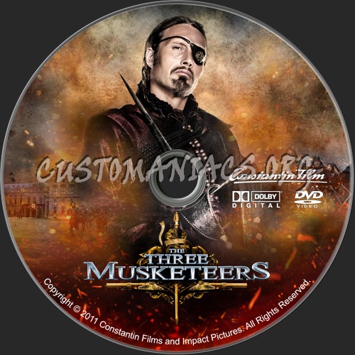 The Three Musketeers dvd label